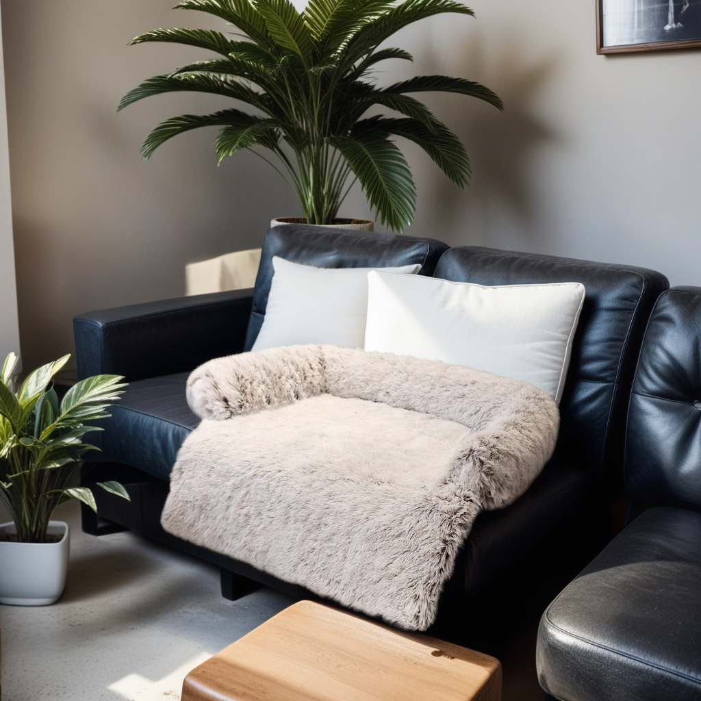 sofaauflage Sofaschutz beige in Raum